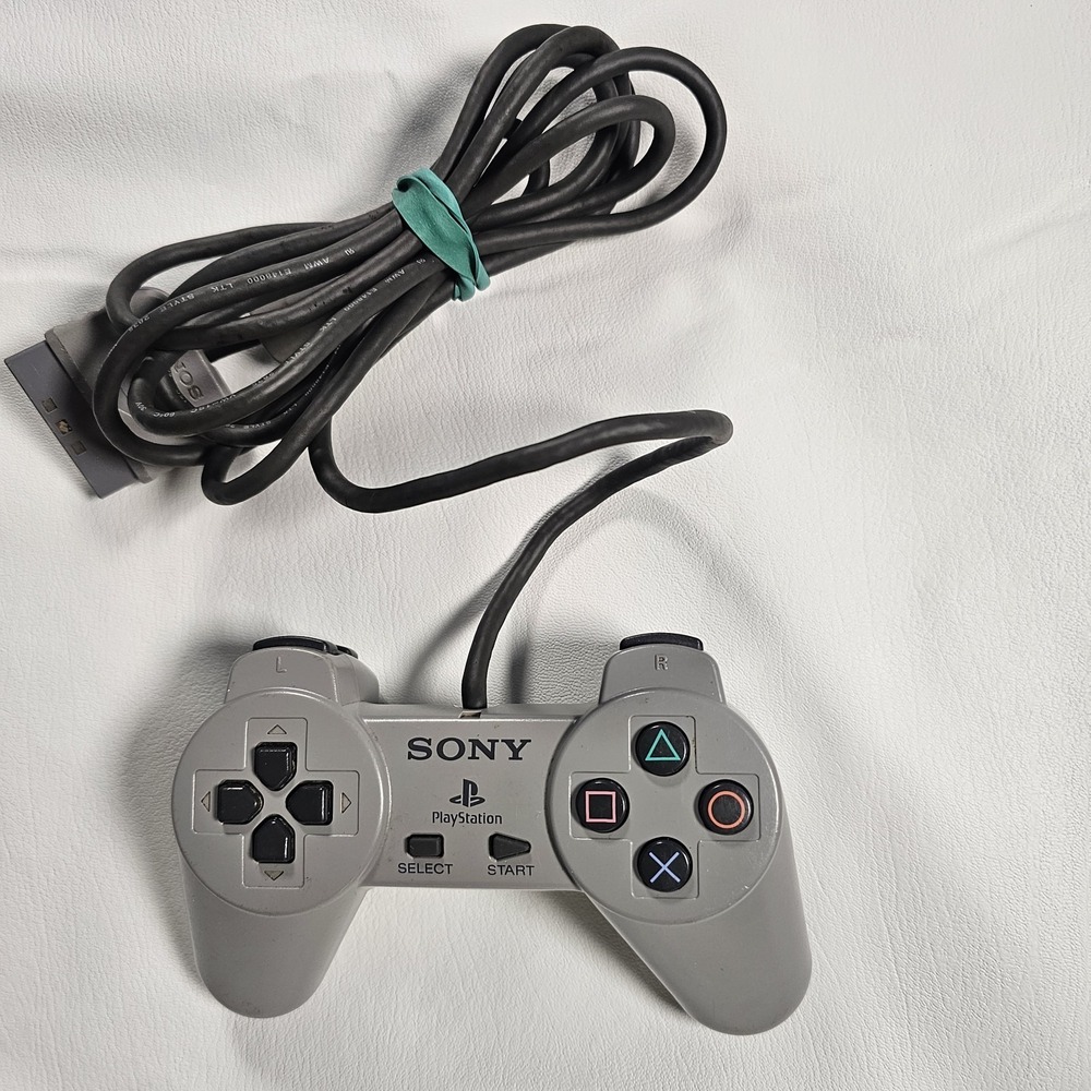 Sony PlayStation 1 (PS1) Original Controller‎ Gamepad SCPH-1080 Gray *Tested*